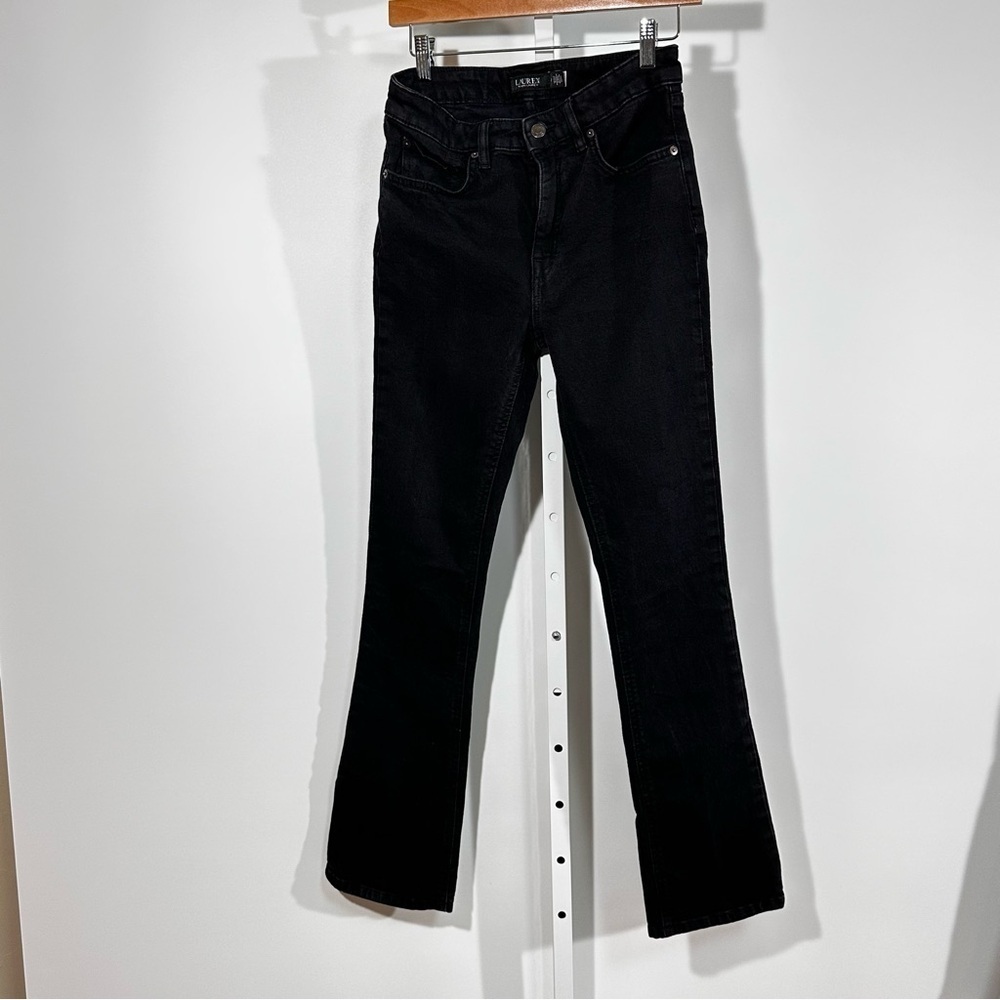 Lauren Ralph Lauren Black Bootcut Jeans Women’s Size 2 – Mid Rise Stretch